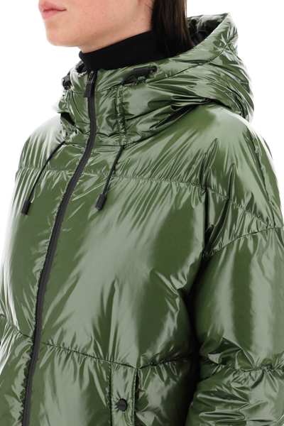 Shop Herno Laminar Laminar Glazed Ripstop Oversize Down Jacket In Green