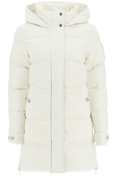 Shop Woolrich 'alsea' Long Down Jacket In White