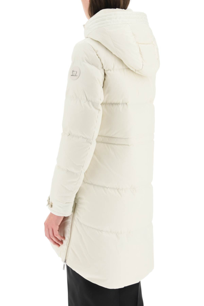 Shop Woolrich 'alsea' Long Down Jacket In White