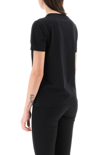 Shop Moschino 'mirror Teddy Bear' T-shirt In Black