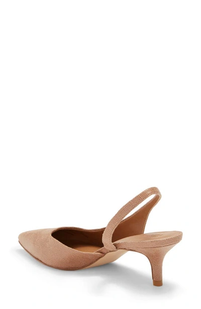 Shop Nordstrom Rack Peggy Slingback Pump In Tan Metallic