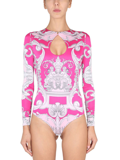 Shop Versace Women's Pink Other Materials Top
