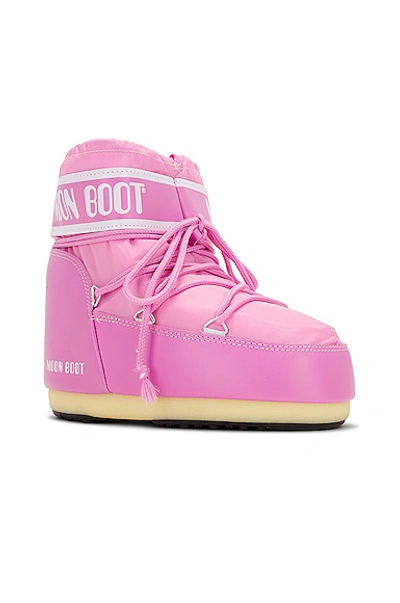 Shop Moon Boot Icon Low Nylon Boot In Pink