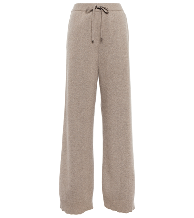 Shop The Row Anton Cashmere High-rise Pants In Beige