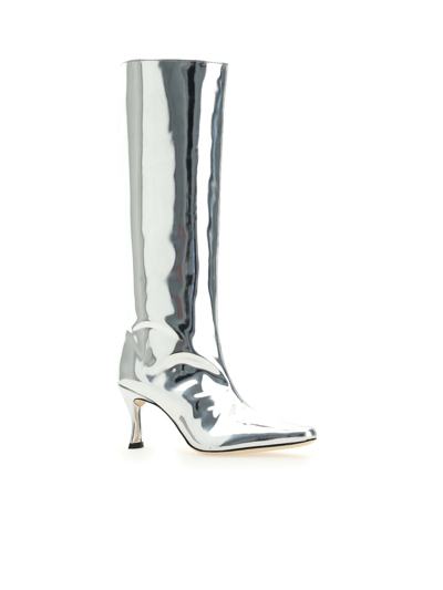 By Far Boots In Silver | ModeSens