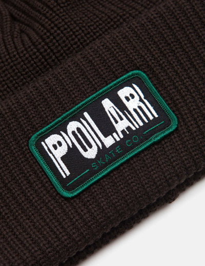 Shop Polar Skate Co. Earthquake Merino Beanie In Brown