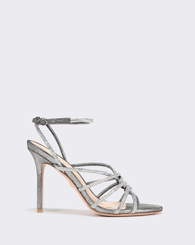 Shop Veronica Beard Aneesha Stiletto-heel Sandal In Gunmetal