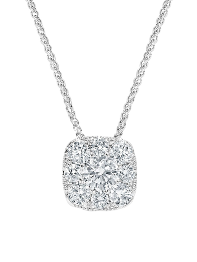 Shop Saks Fifth Avenue Women's 14k White Gold & 0.45 Tcw Diamond Pendant Necklace