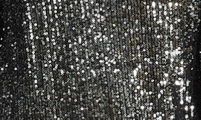 Shop Bb Dakota By Steve Madden Sequin Long Sleeve Shift Minidress In Gunmetal