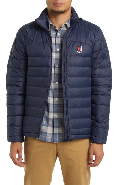 Shop Fjall Raven Expedition Packable Down Jacket In Navy