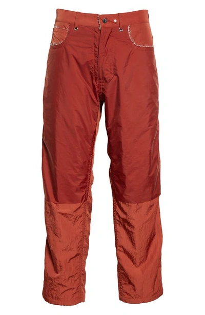 Shop Craig Green Reversible Fluffy Trousers In Red/ Pink