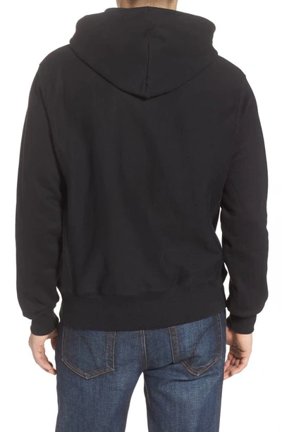 Shop Champion Reverse Weave® Script Logo Graphic Hoodie In Black