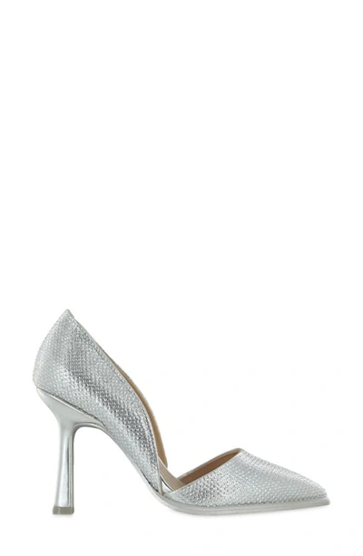 Shop Mia Ciana Pointed Toe D'orsay Pump In Qi00296-slv-stones