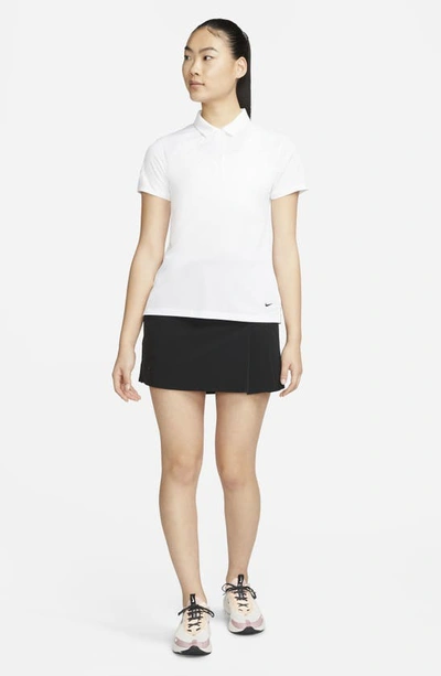Shop Nike Victory Dri-fit Polo In White/black
