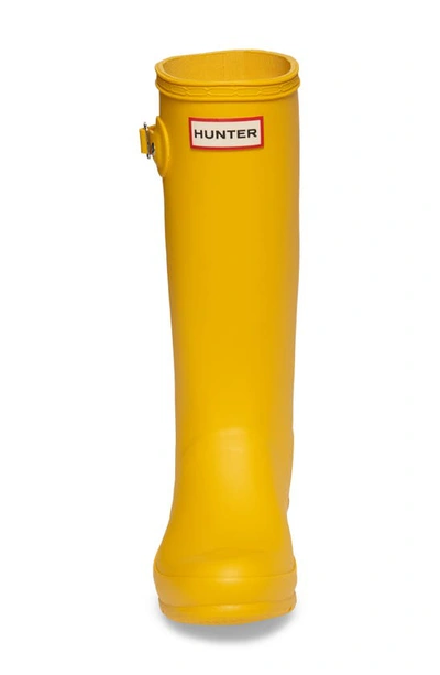 Shop Hunter Kids' Original Rain Boot In Yellow
