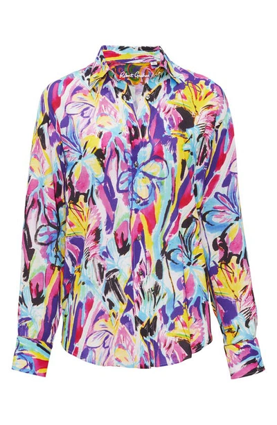 Shop Robert Graham Carrie Abstract Floral Shirt In Multi
