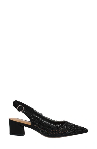 J. Reneé Pranil Pointed Toe Slingback Pump In Black