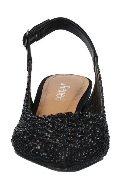 J. Reneé Pranil Pointed Toe Slingback Pump In Black