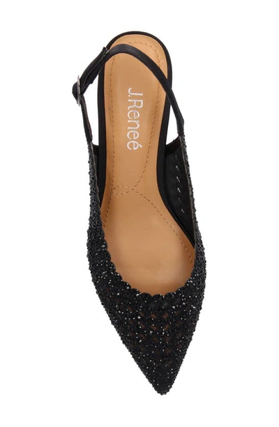 J. Reneé Pranil Pointed Toe Slingback Pump In Black