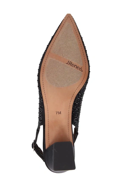 J. Reneé Pranil Pointed Toe Slingback Pump In Black