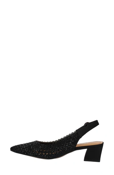 J. Reneé Pranil Pointed Toe Slingback Pump In Black