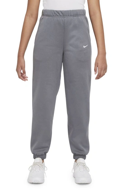 Nike Therma-fit Big Kids' (girls') Cuffed Pants In Grey