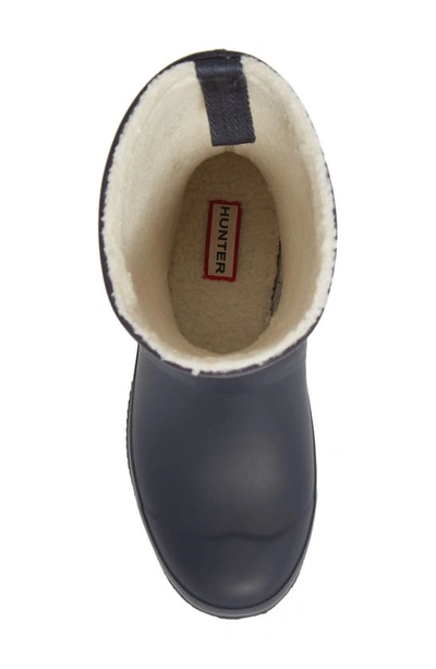 Shop Hunter Original Insulated Slipper Boot In  Navy