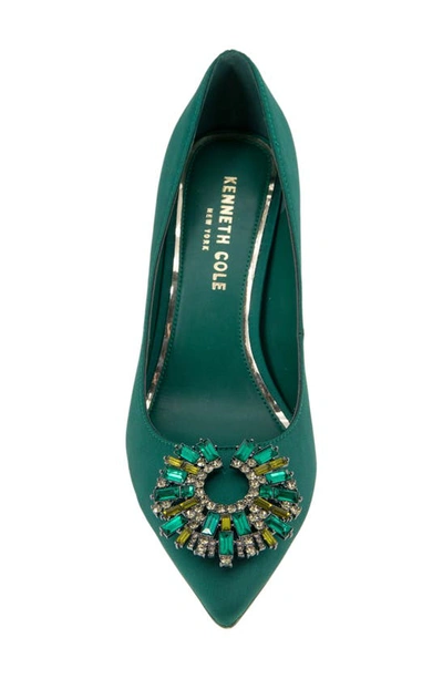 Shop Kenneth Cole New York Romi Starburst Pointed Toe Pump In Hunter Green