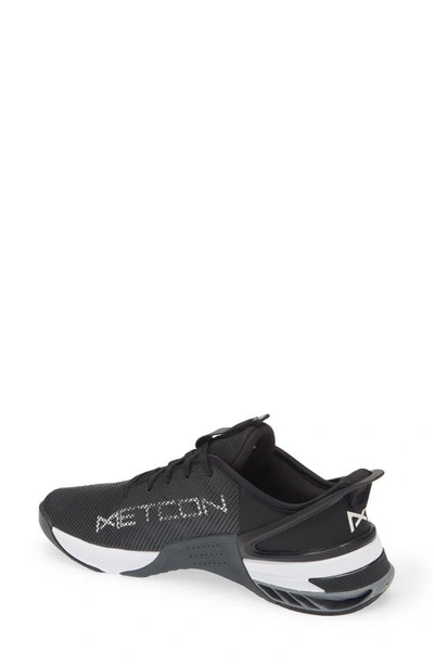 Shop Nike Metcon 8 Training Shoe In Black/ White/ Dark Smoke Grey