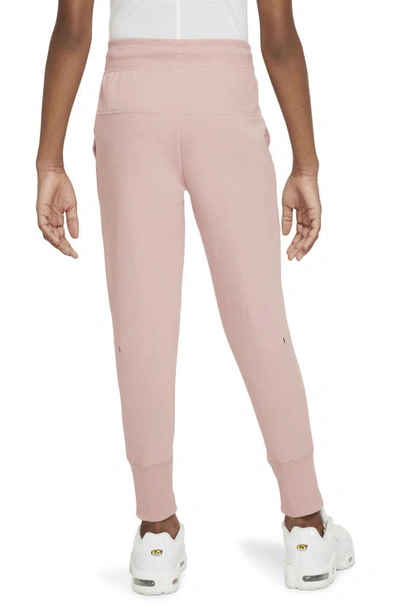 Shop Nike Kids' Sportswear Tech Fleece Sweatpants In Pink Oxford/ Black