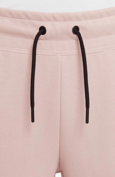 Shop Nike Kids' Sportswear Tech Fleece Sweatpants In Pink Oxford/ Black