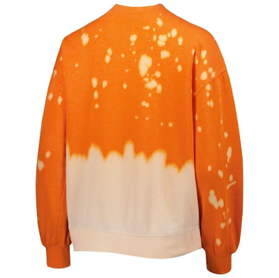 Shop Gameday Couture Orange Clemson Tigers Twice As Nice Faded Dip-dye Pullover Long Sleeve Top