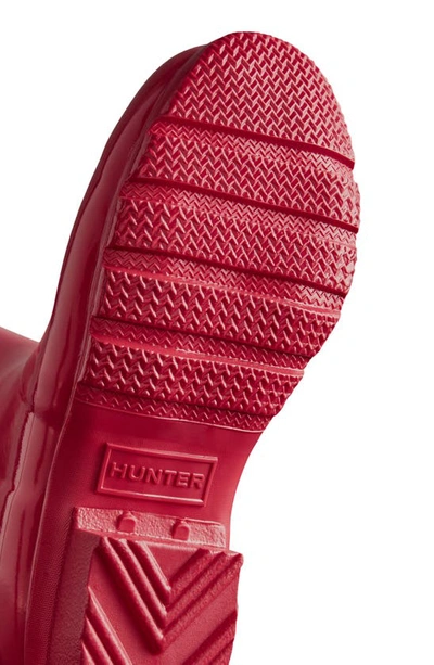 Shop Hunter Kids' Original Gloss Waterproof Rain Boot In Bright Pink