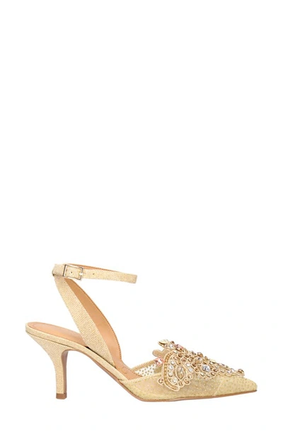 J. Reneé Desdemona Pointed Toe Pump In Gold