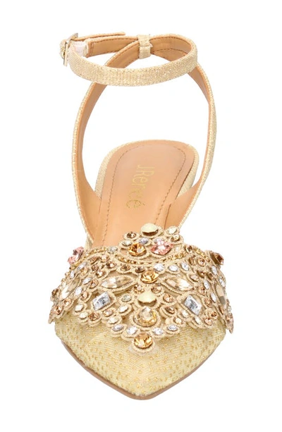 J. Reneé Desdemona Pointed Toe Pump In Gold