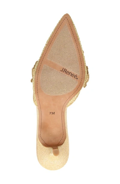 J. Reneé Desdemona Pointed Toe Pump In Gold
