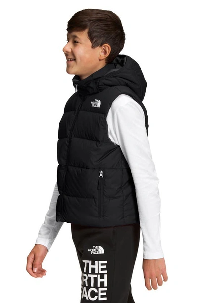 The North Face Kids' Reversible Down Hooded Puffer In Tnf Black | ModeSens