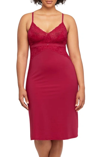 Shop Montelle Intimates Full Support Gown In Raspberry