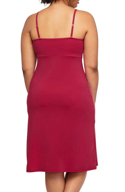 Shop Montelle Intimates Full Support Gown In Raspberry