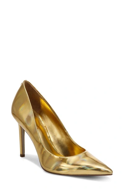 Shop Sam Edelman Hazel Pointed Toe Pump In Vegas Gold