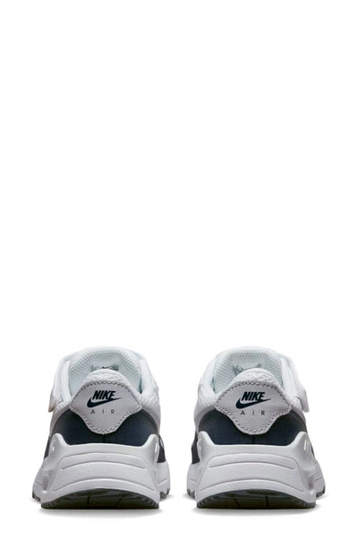 Shop Nike Kids' Air Max Systm Sneaker In White/ Grey/ Obsidian