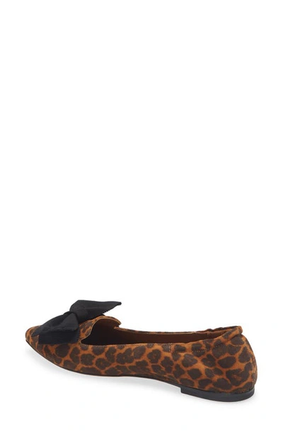 Cordani Vienna Pointed Toe Flat In Leopard Suede