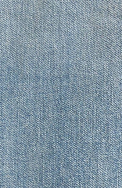 Shop Advisory Board Crystals Faux Shearling Lined Denim Jacket In Super Vintage Blue