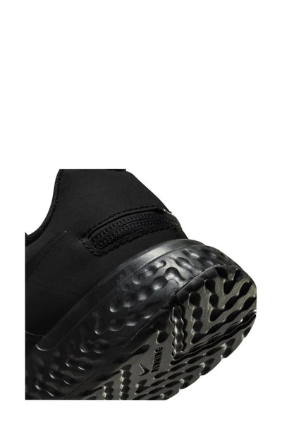 Shop Nike Revolution 6 Flyease Running Shoe In Black/ Black/ Dark Grey