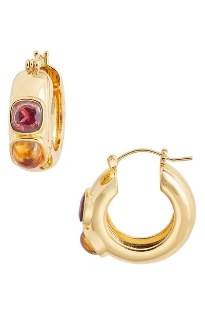 Shop Lizzie Fortunato Piet Hoop Earrings In Multi