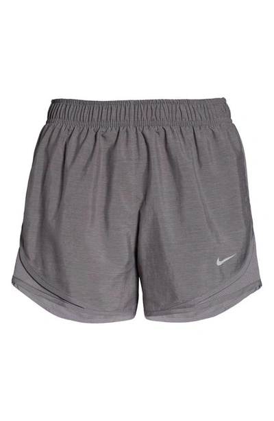 Shop Nike Dri-fit Tempo Running Shorts In Gunsmoke/gunsmoke/wolf Gry