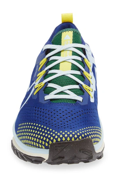 Shop Nike React Pegasus Trail 4 Running Shoe In Royal Blue/ Celestine Blue