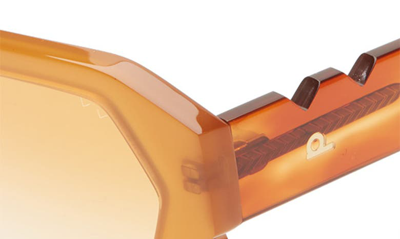 Shop Pared Small & Mighty 51.5mm Geometric Sunglasses In Caramel Gradient Terracotta