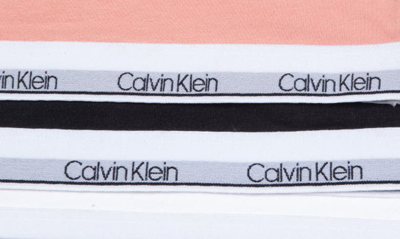 Shop Calvin Klein Kids' Assorted 3-pack Stretch Cotton Sports Bras In Rose Dawn/ Black/ White