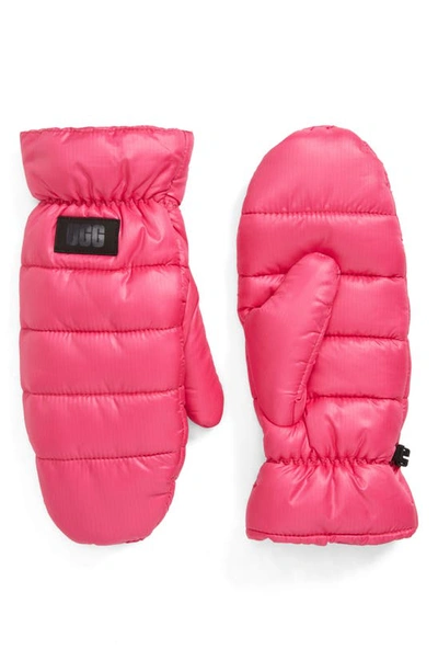 Ugg Puff All Weather Mittens In Pink | ModeSens